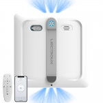 Window cleaning robot Liectroux S9,with 2 roller brushes, 6-way water pump spray,brushless motor,9KPa suction,frameless works,8 microswitches,safety rope & power cord 2 in 1,app & remote control,voice prompts